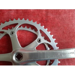 Pédalier SHIMANO 600 FC-6207 double 42-52 170 14×1.25 ancien vélo PD12