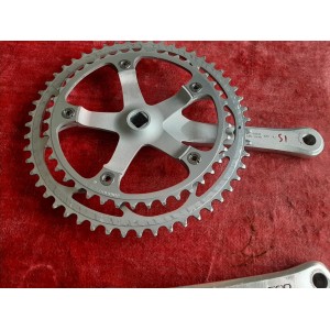 Pédalier SHIMANO 600 FC-6207 double 42-52 170 14×1.25 ancien vélo PD12