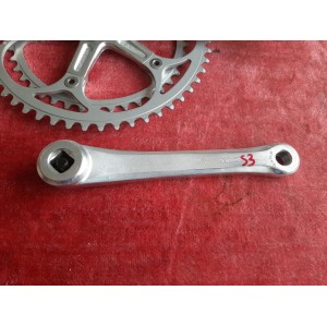 Pédalier SHIMANO ARABESQUE 600 EX double 42-52 170 14×1.25 ancien vélo PD13