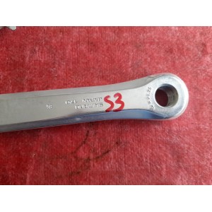 Pédalier SHIMANO ARABESQUE 600 EX double 42-52 170 14×1.25 ancien vélo PD13