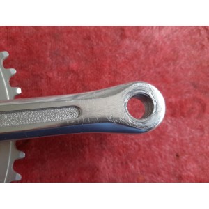Pédalier SHIMANO ARABESQUE 600 EX double 42-52 170 14×1.25 ancien vélo PD13
