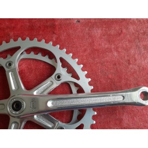 Pédalier SHIMANO ARABESQUE 600 EX double 42-52 170 14×1.25 ancien vélo PD13
