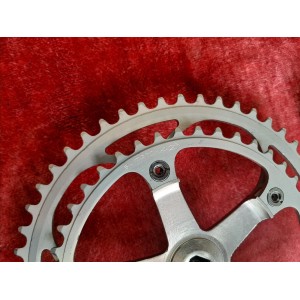 Pédalier SHIMANO ARABESQUE 600 EX double 42-52 170 14×1.25 ancien vélo PD13