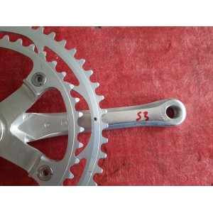 Pédalier SHIMANO ARABESQUE 600 EX double 42-52 170 14×1.25 ancien vélo PD13