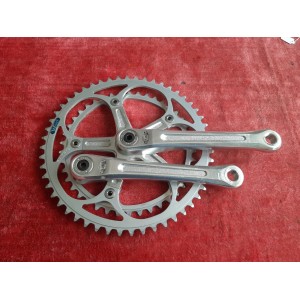 Pédalier SHIMANO ARABESQUE 600 EX double 42-52 170 14×1.25 ancien vélo PD14