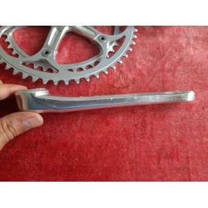 Pédalier SHIMANO ARABESQUE 600 EX double 42-52 170 14×1.25 ancien vélo PD14