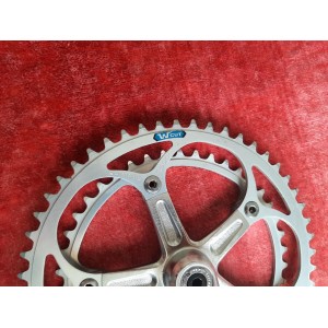 Pédalier SHIMANO ARABESQUE 600 EX double 42-52 170 14×1.25 ancien vélo PD14