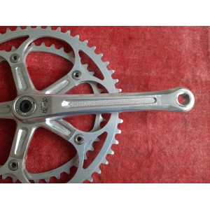 Pédalier SHIMANO ARABESQUE 600 EX double 42-52 170 14×1.25 ancien vélo PD14