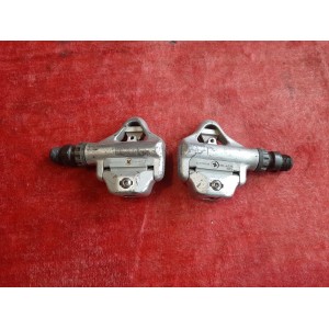 Pédale SHIMANO PD-A525 vue de dessus aluminium vintage