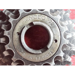 Detalle del mecanismo de la rueda libre CYCLO 72 de 5 velocidades