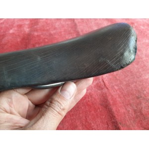 Selle Italia Turbo Matic 2 leather saddle, nose detail, used condition