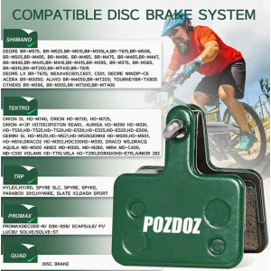 POZDOZ Bremsbelagpaar für Shimano BR-M445/M395 Scheibenbremse