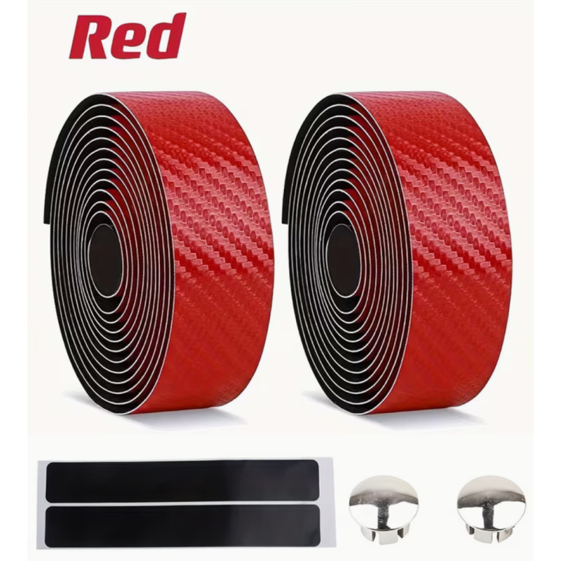 Fita de Guiador Antiderrapante 200x3x0,2cm Fibra Carbono
