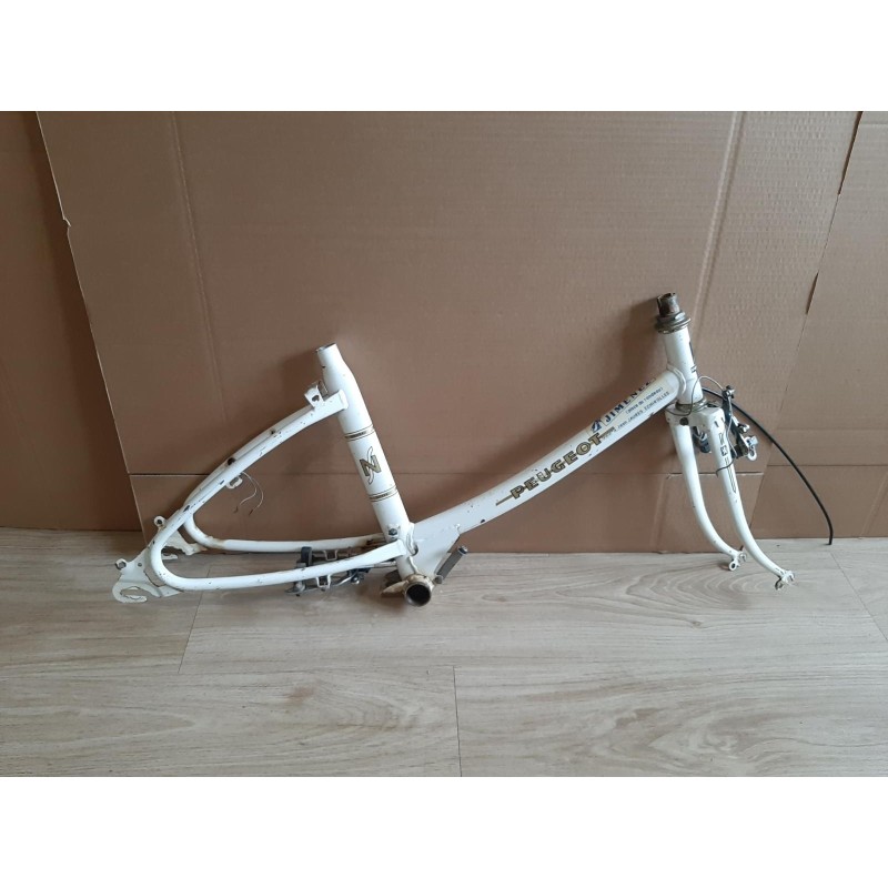 Telaio bici PEUGEOT NS 500A in acciaio, vista frontale