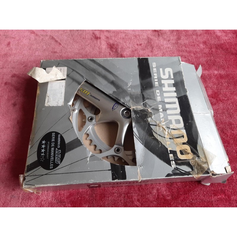 NOS Pédalier Shimano 105 FC-5501 double 39-52  170 9/16 ancien vélo PD18