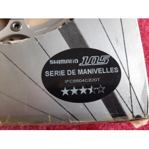 NOS Pédalier Shimano 105 FC-5501 double 39-52  170 9/16 ancien vélo PD18