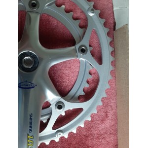NOS Pédalier Shimano 105 FC-5501 double 39-52  170 9/16 ancien vélo PD18
