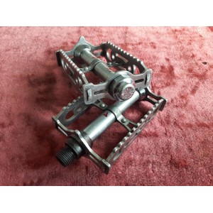 Pédales vélo LYOTARD 460D DURALUMIN M14×1.25 vélo Peugeot randonneur 1960 PE35