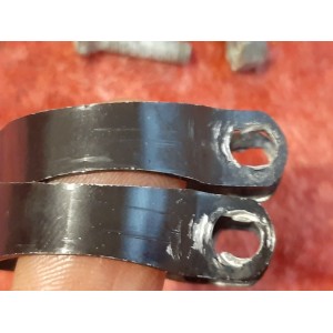 2 colliers de fixation de porte-bidon en aluminium pour vélo ancien CO4