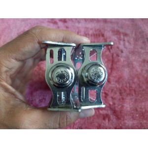 Pedais Lyotard 36 Vintage Aço – Rosca 14x1.25 para Peugeot