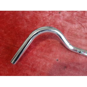 Manubrio corsa acciaio 25,2 mm visto dall'alto