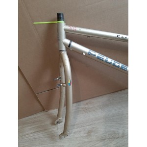 Cadre vélo VTT PEUGEOT EXPLORER 35 1994 3845g 46cm 132mm BC 1.37 25.4 EROICA