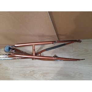 Cadre vélo VTT PEUGEOT EXPLORER 35 1994 3845g 46cm 132mm BC 1.37 25.4 EROICA