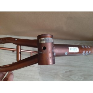 Cadre vélo VTT PEUGEOT EXPLORER 35 1994 3845g 46cm 132mm BC 1.37 25.4 EROICA