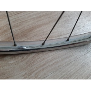 Roue avant RIGIDA ACIER 700C moyeu NORMANDY randonneuse PEUGEOT RO36