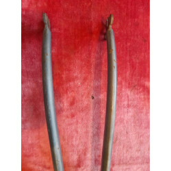 Zonas de aperto do cubo dianteiro na forqueta de aço vintage