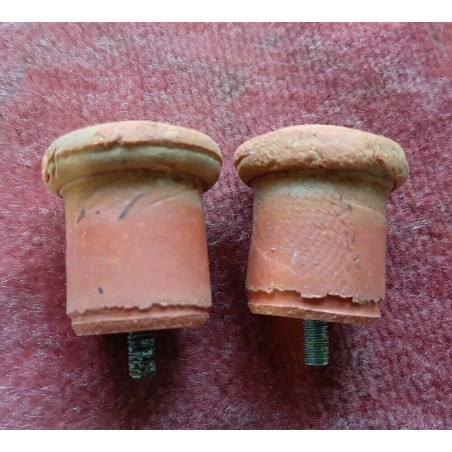 Tappi manubrio vintage piega bici eroica D10 - Vista frontale dei terminali