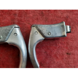 Underneath view of the brake cable insertion point