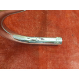 Manubrio acciaio vintage 25.2 mm dettaglio curvatura