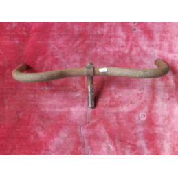 Manubrio moustache acciaio 485-22 mm vintage touring bike vista frontale