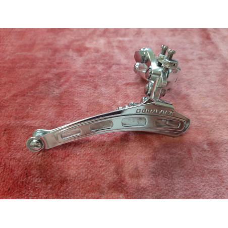 Shimano Dura-Ace vintage front derailleur duralumin clamp view