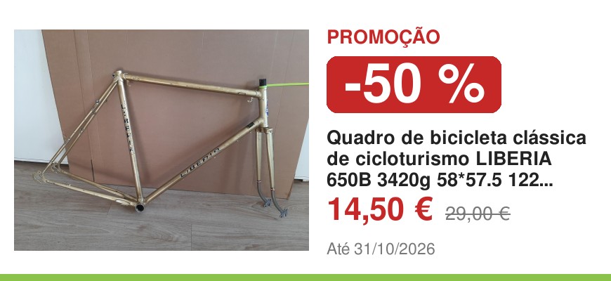 Quadro de bicicleta clássica de cicloturismo LIBERIA 650B 3420g 58*57.5 122mm Eroica