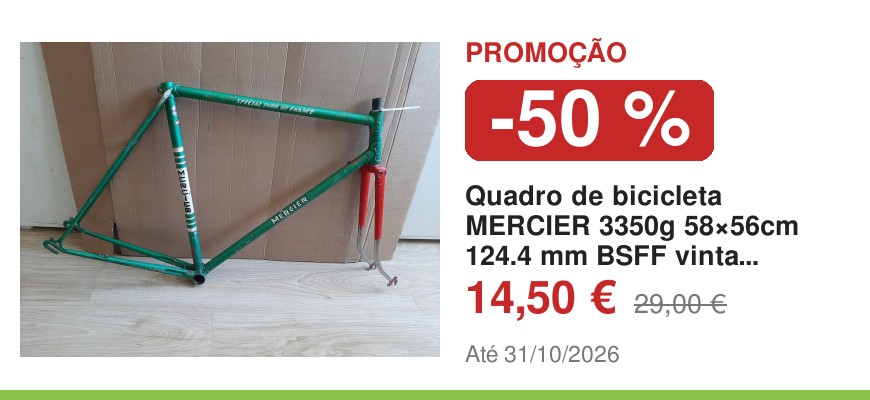 Quadro de bicicleta MERCIER 3350g 58×56cm 124.4 mm BSFF vintage EROICA D5